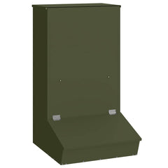 vidaXL Pig Feeder Olive Green 55 x 51 x 91.5 cm 20 kg 2