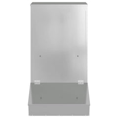 vidaXL Pig Feeder Silver 82 x 51 x 91.5 cm 20 kg Galvanised Steel 4