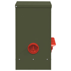 vidaXL Chicken Feeder Olive Green 60.5 x 29 x 51 cm 25 kg 5