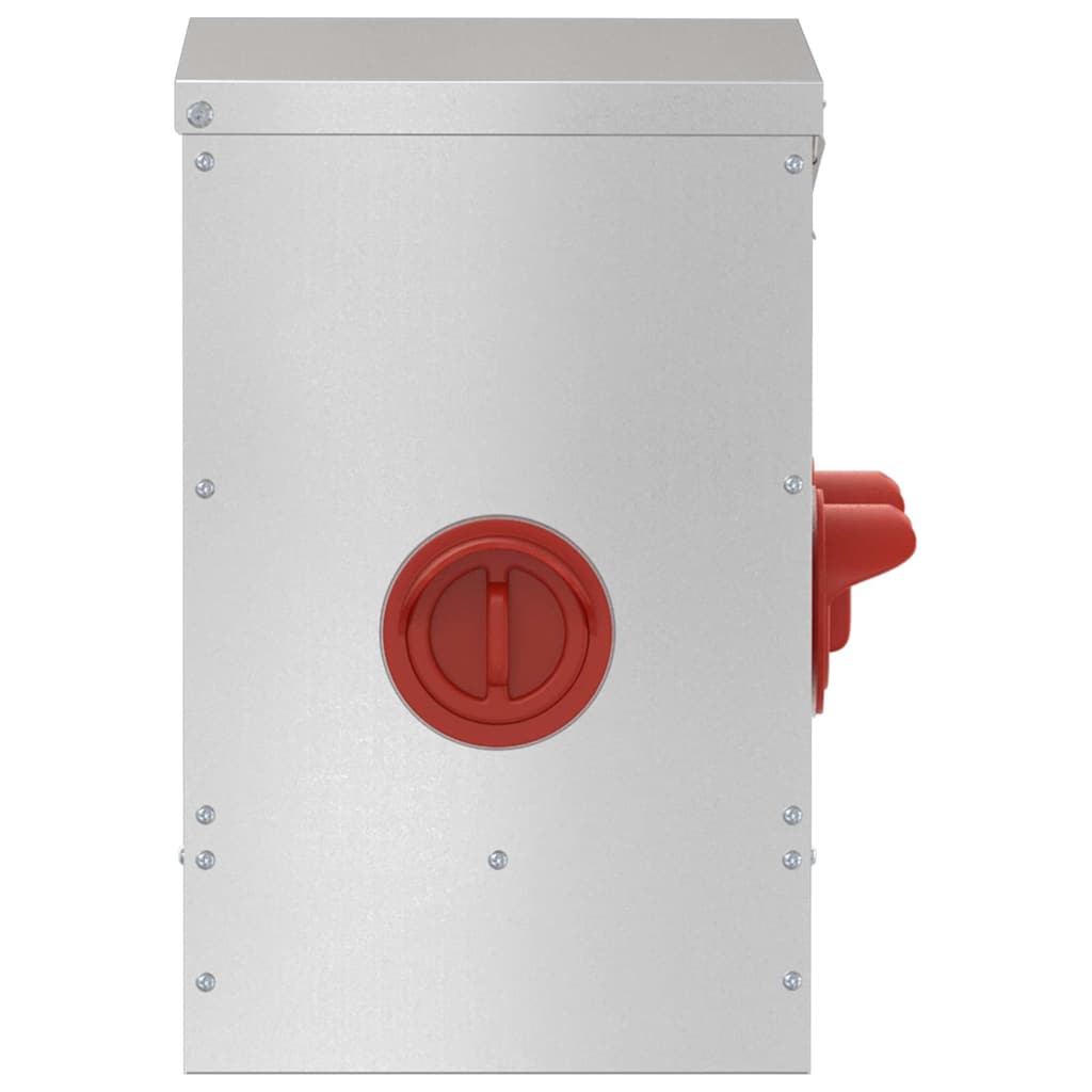 vidaXL Chicken Feeder Silver 40.5 x 25 x 38 cm 20 kg Galvanised Steel 5