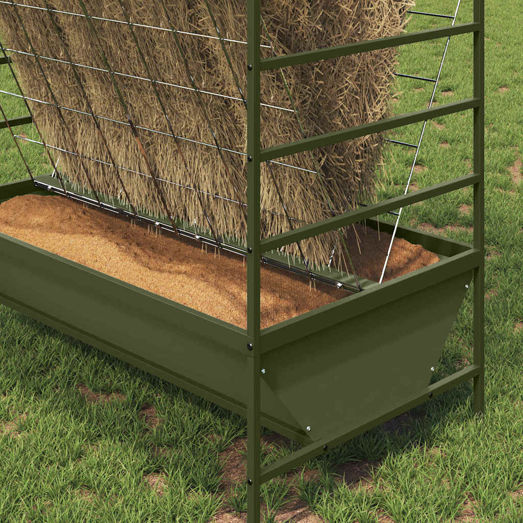 Livestock Feeder 100 x 60 x 90 cm 15 kg Olive green