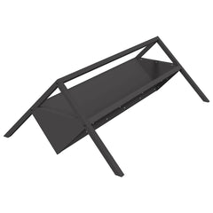 vidaXL Livestock Feeding Trough Black 111 x 76 x 38 cm 10 kg 2