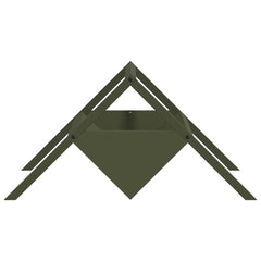 vidaXL Livestock Feeding Trough Olive Green 111 x 76 x 38 cm 10 kg 6