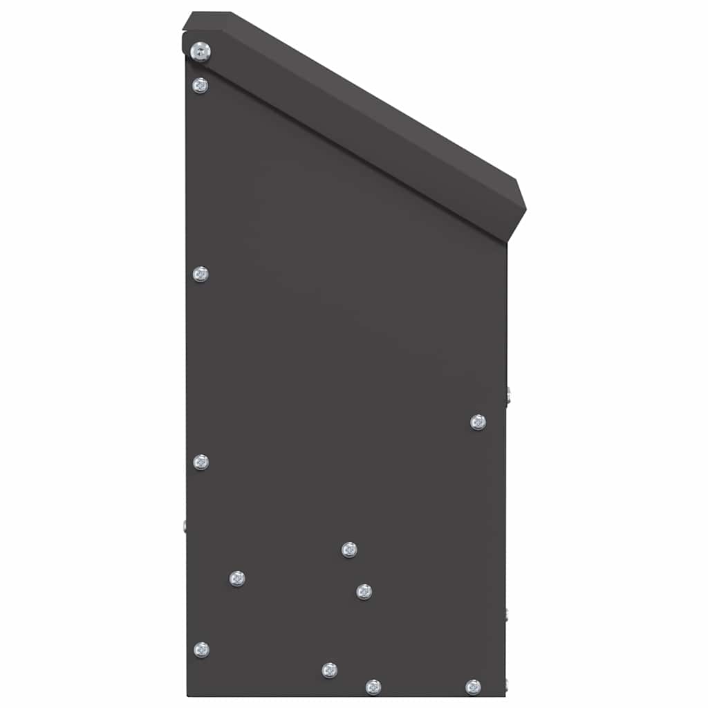 vidaXL Chicken Feeder Black 21 x 16 x 33 cm 3 kg Cold-Rolled Steel 5