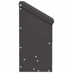 vidaXL Chicken Feeder Black 21 x 16 x 33 cm 3 kg Cold-Rolled Steel 5