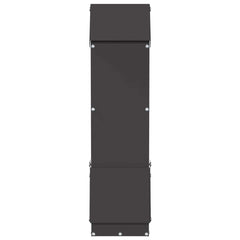 vidaXL Chicken Feeder Black 13 x 12 x 51 cm Cold-Rolled Steel 5