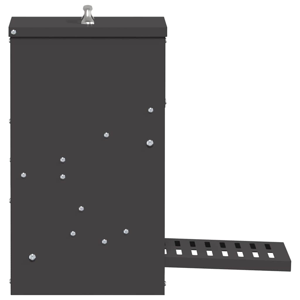 vidaXL Chicken Treadle Feeder Black 25 x 42 x 40 cm 4 kg 5