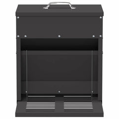 vidaXL Chicken Treadle Feeder Black 33 x 42 x 40 cm 10 kg 4