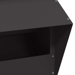 vidaXL Chicken Feeder Black 35 x 30.5 x 43.5 cm Cold-Rolled Steel 6