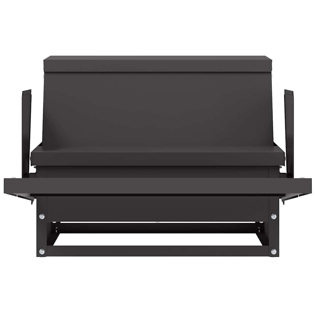 vidaXL Chicken Treadle Feeder Black 50 x 40 x 29 cm 2 kg 6