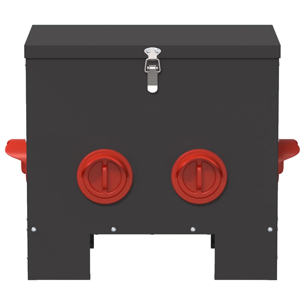 vidaXL Chicken Feeder 2 Black 40.5 x 25 x 38 cm 20 kg 5