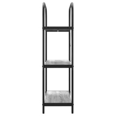 vidaXL Bookshelf 3-Tier 80 x 30 x 109 cm Engineered wood Grey Sonoma 6