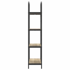 vidaXL Bookshelf 4-Tier 60 x 30 x 146 cm Engineered wood Sonoma Oak 6