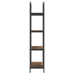 vidaXL Bookshelf 4-Tier 60 x 30 x 146 cm Engineered wood Smoked Oak 6