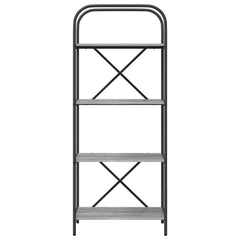 vidaXL Bookshelf 4-Tier 60 x 30 x 146 cm Engineered wood Grey Sonoma 5