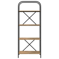 vidaXL Bookshelf 4-Tier 60 x 30 x 146 cm Engineered wood Artisan Oak 5