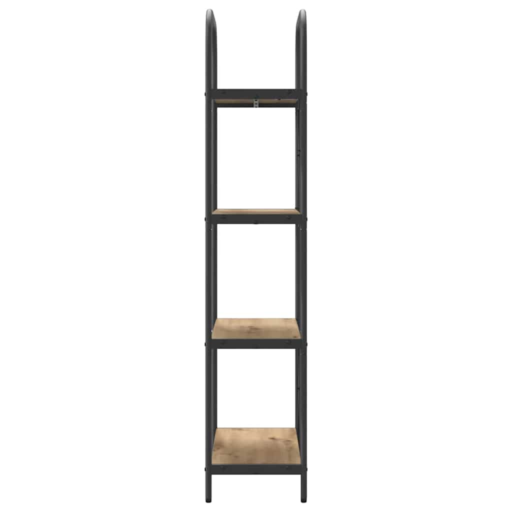 vidaXL Bookshelf 4-Tier 60 x 30 x 146 cm Engineered wood Artisan Oak 6