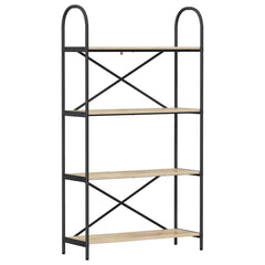 vidaXL Bookshelf 4-Tier 80 x 30 x 146 cm Engineered wood Sonoma Oak 2