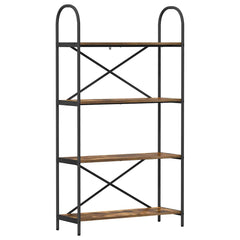 vidaXL Bookshelf 4-Tier 80 x 30 x 146 cm Engineered wood Smoked Oak 2