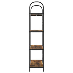 vidaXL Bookshelf 4-Tier 80 x 30 x 146 cm Engineered wood Smoked Oak 6