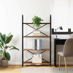 vidaXL Bookshelf 4-Tier 80 x 30 x 146 cm Engineered wood Old Wood 4