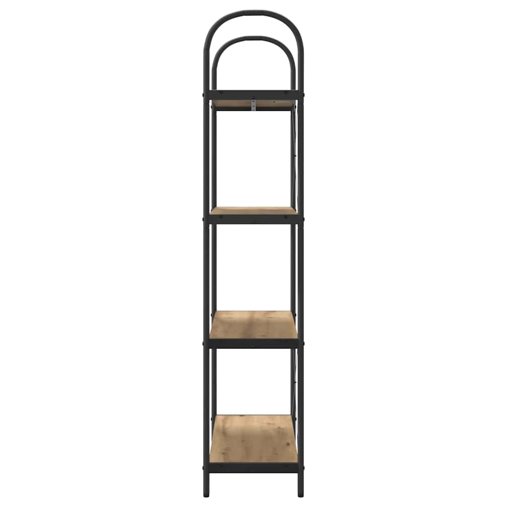 vidaXL Bookshelf 4-Tier 80 x 30 x 146 cm Engineered wood Artisan Oak 6
