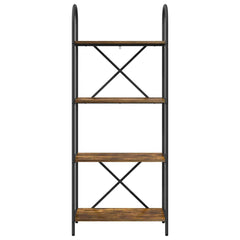 vidaXL Bookshelf 4-Tier 60 x 30 x 146 cm Engineered wood Smoked Oak 5