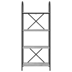 vidaXL Bookshelf 4-Tier 60 x 30 x 146 cm Engineered wood Grey Sonoma 5