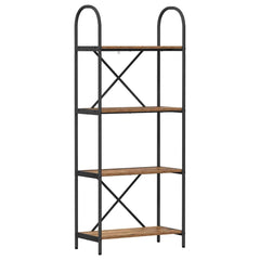 vidaXL Bookshelf 4-Tier 60 x 30 x 146 cm Engineered wood Old Wood 2