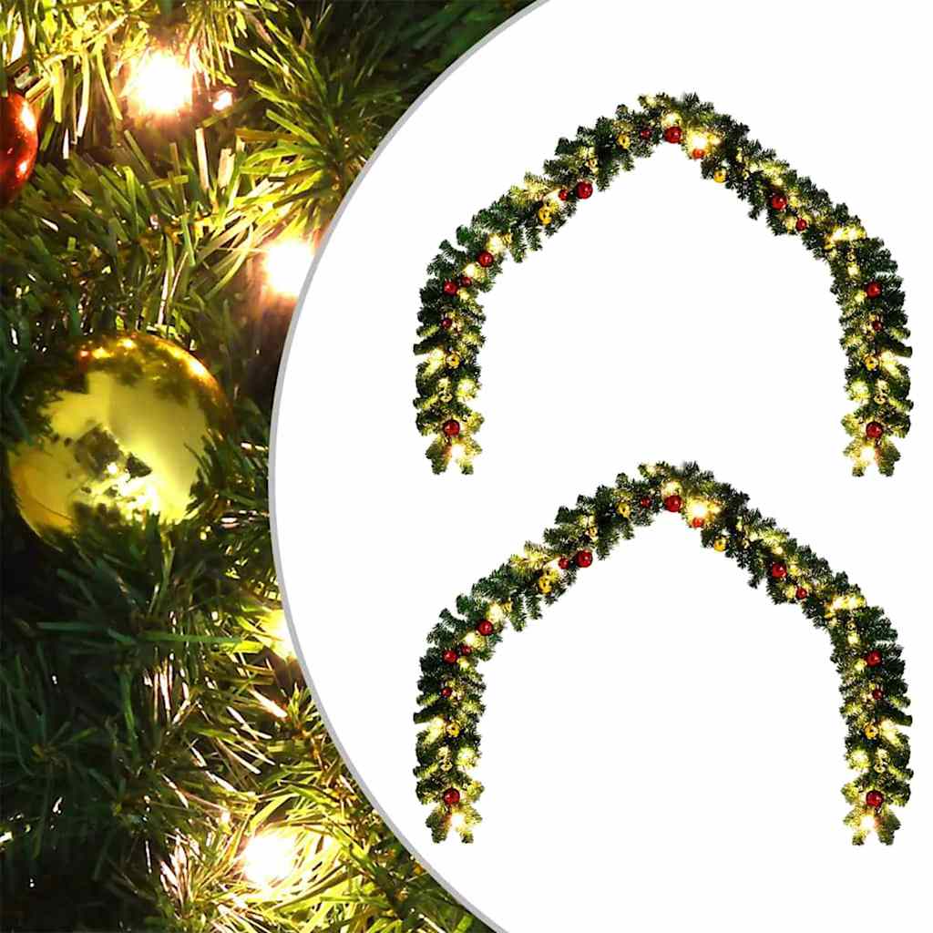 vidaXL Christmas Garland PVC