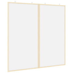 vidaXL Bulletin Board 100 x 100 x 1.4 cm Solid pine wood White 2