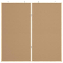 vidaXL Bulletin Board 100 x 100 x 1.4 cm Solid pine wood White 6