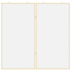 vidaXL Bulletin Board 100 x 100 x 1.4 cm Solid pine wood White 4