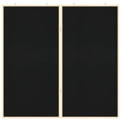 vidaXL Bulletin Board Folding Black 100 x 100 x 1.4 cm Solid pine wood 4
