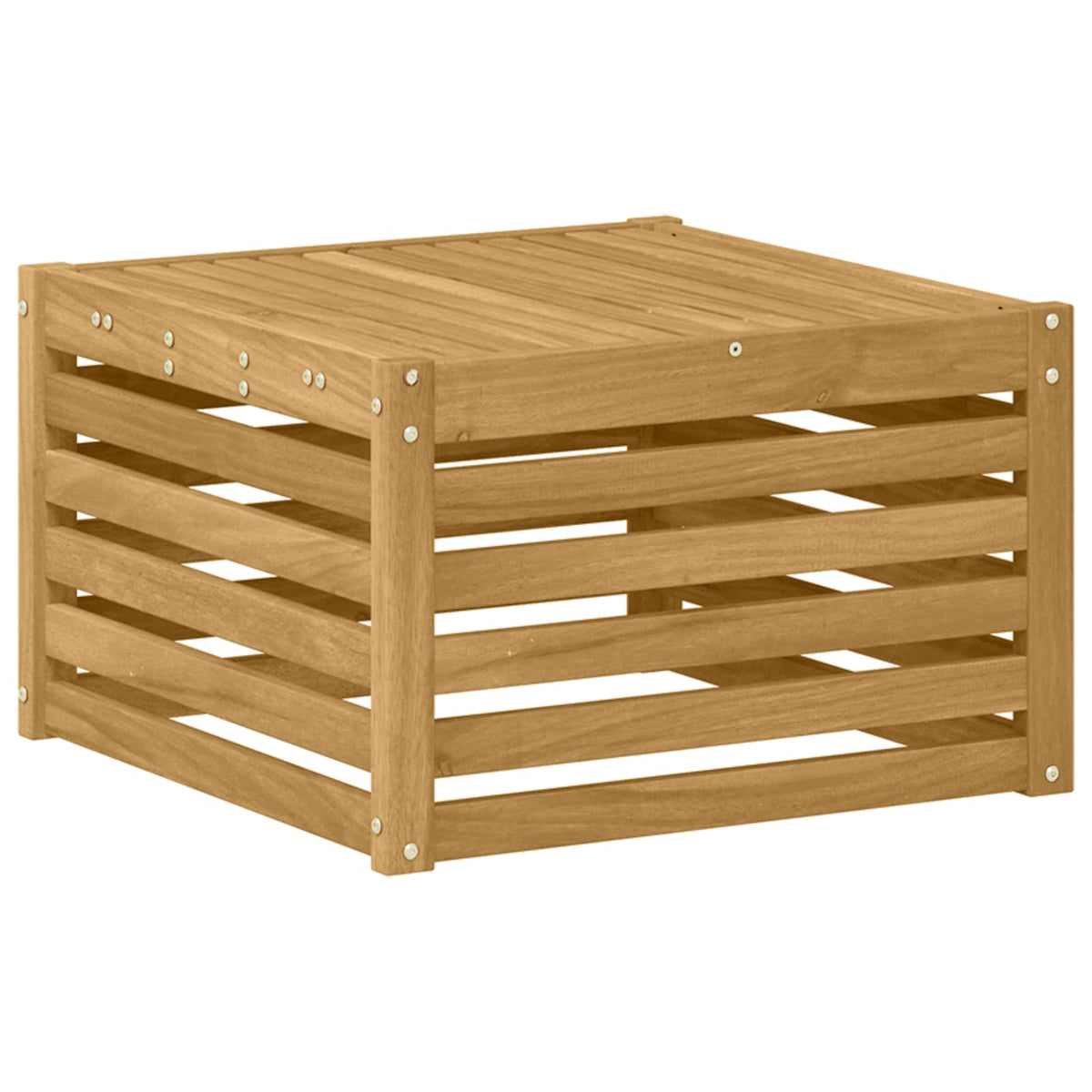 vidaXL Outdoor Sofa Set 8 pcs White Solid Acacia Wood 4
