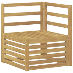 vidaXL Outdoor Sofa Set 8 pcs White Solid Acacia Wood 5