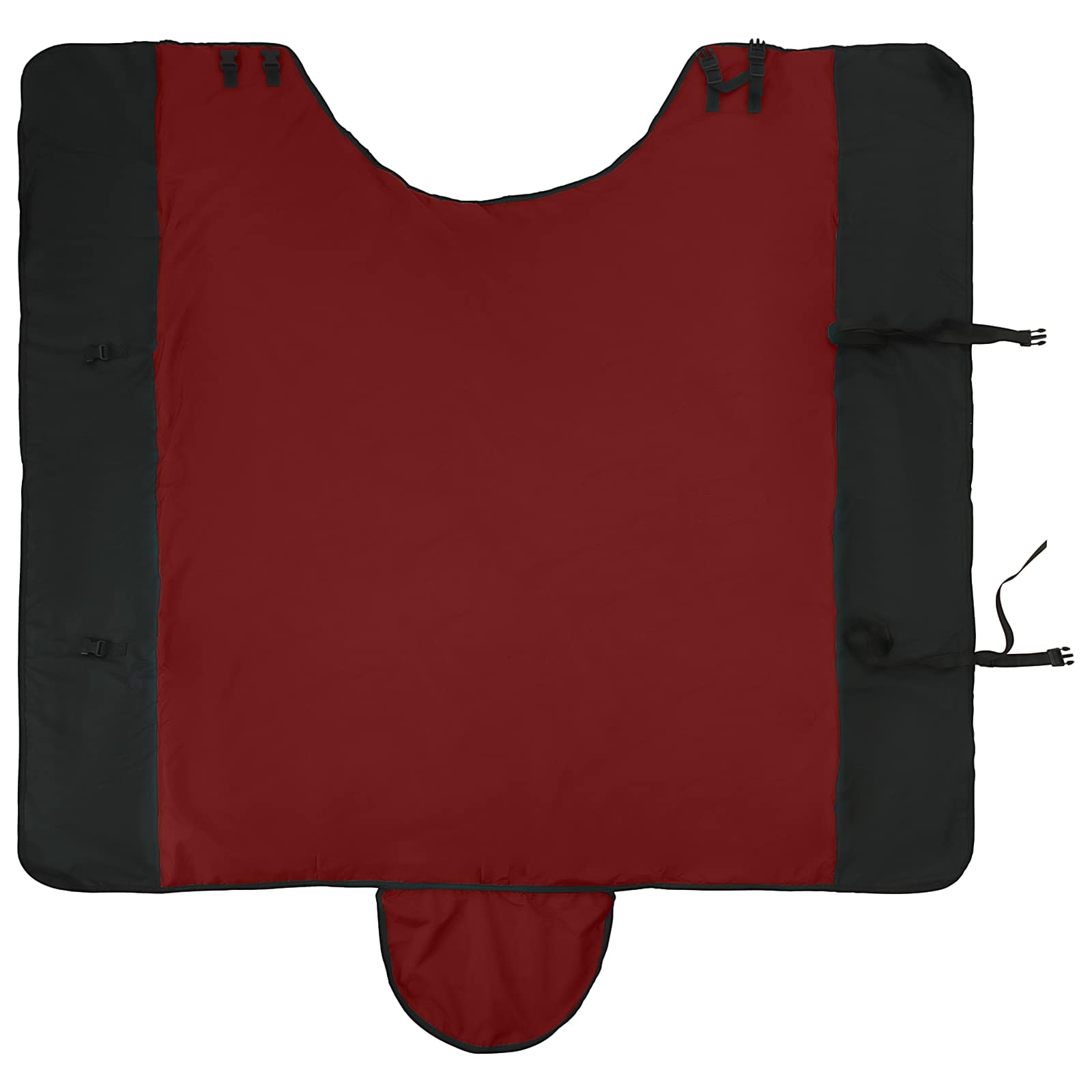 vidaXL Horse Blanket Bordeaux and Black 75 cm Polyester 5