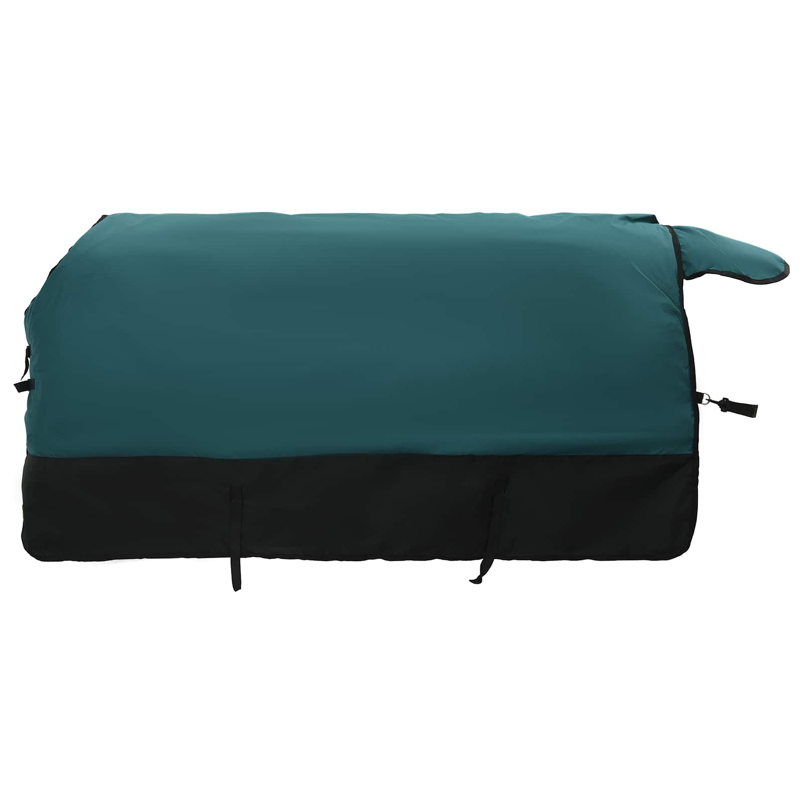 vidaXL Horse Blanket Dark Green and Black 125 cm Polyester 2