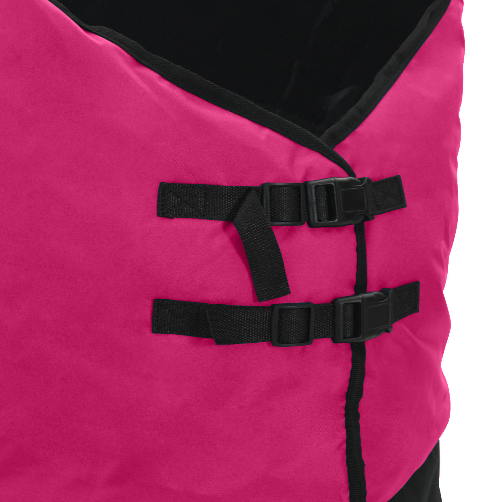 vidaXL Horse Blanket Pink and Black 85 cm Polyester 6