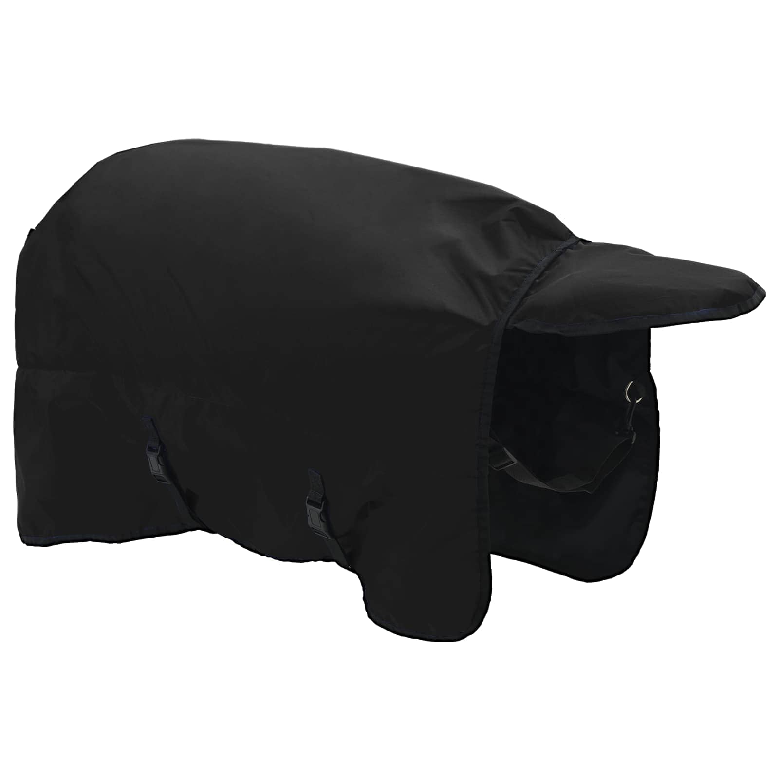 vidaXL Horse Blanket Full Black 85 cm Polyester 4