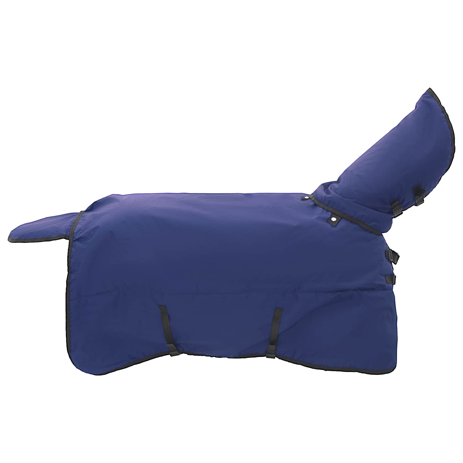 vidaXL Horse Blanket Full Navy Blue 165 cm Polyester 2