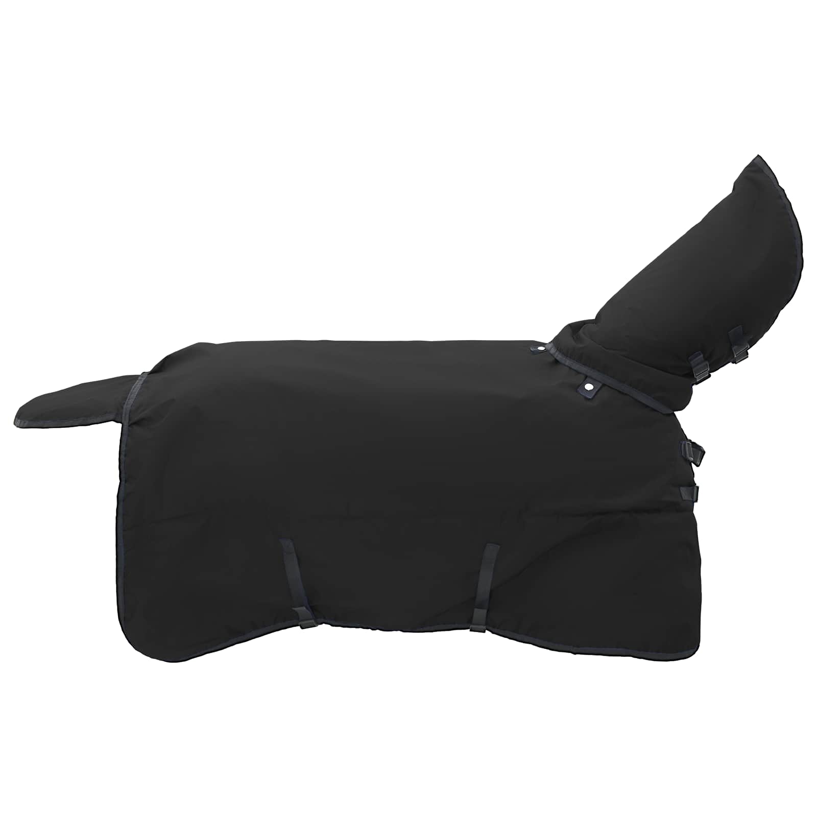 vidaXL Horse Blanket Full Black 85 cm Polyester 2