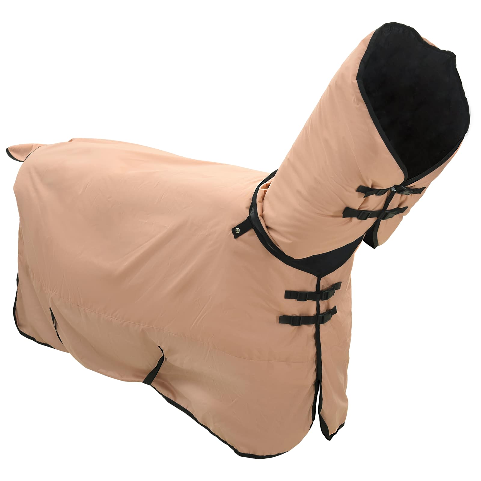 vidaXL Horse Blanket Cappuccino 75 cm Polyester 3
