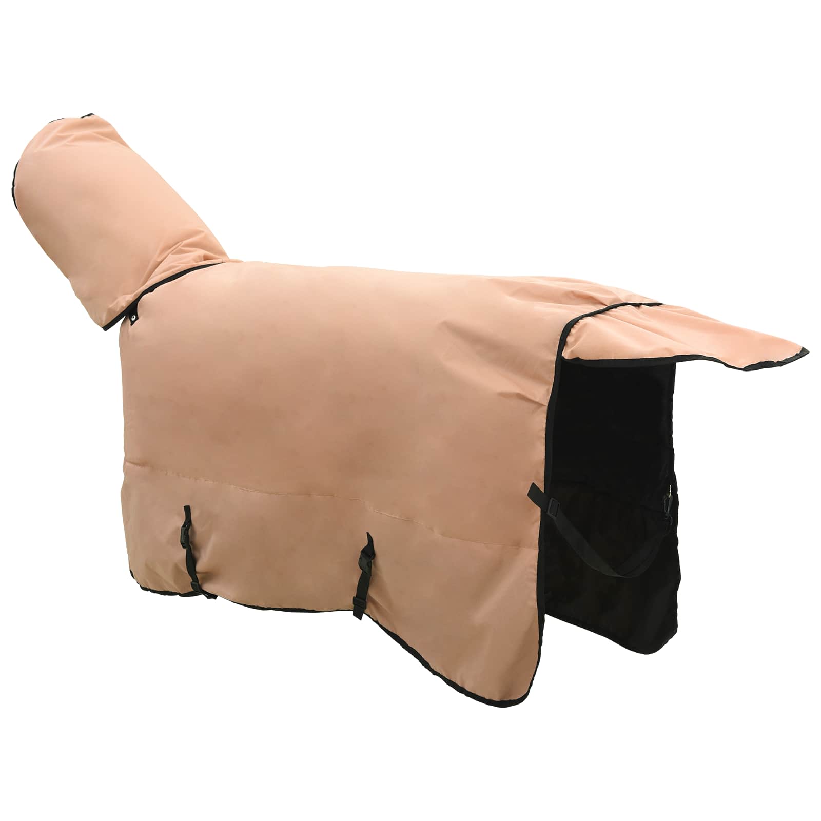 vidaXL Horse Blanket Cappuccino 95 cm Polyester 4