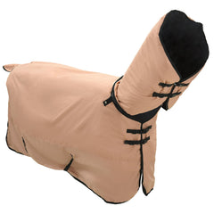 vidaXL Horse Blanket Cappuccino 165 cm Polyester 3