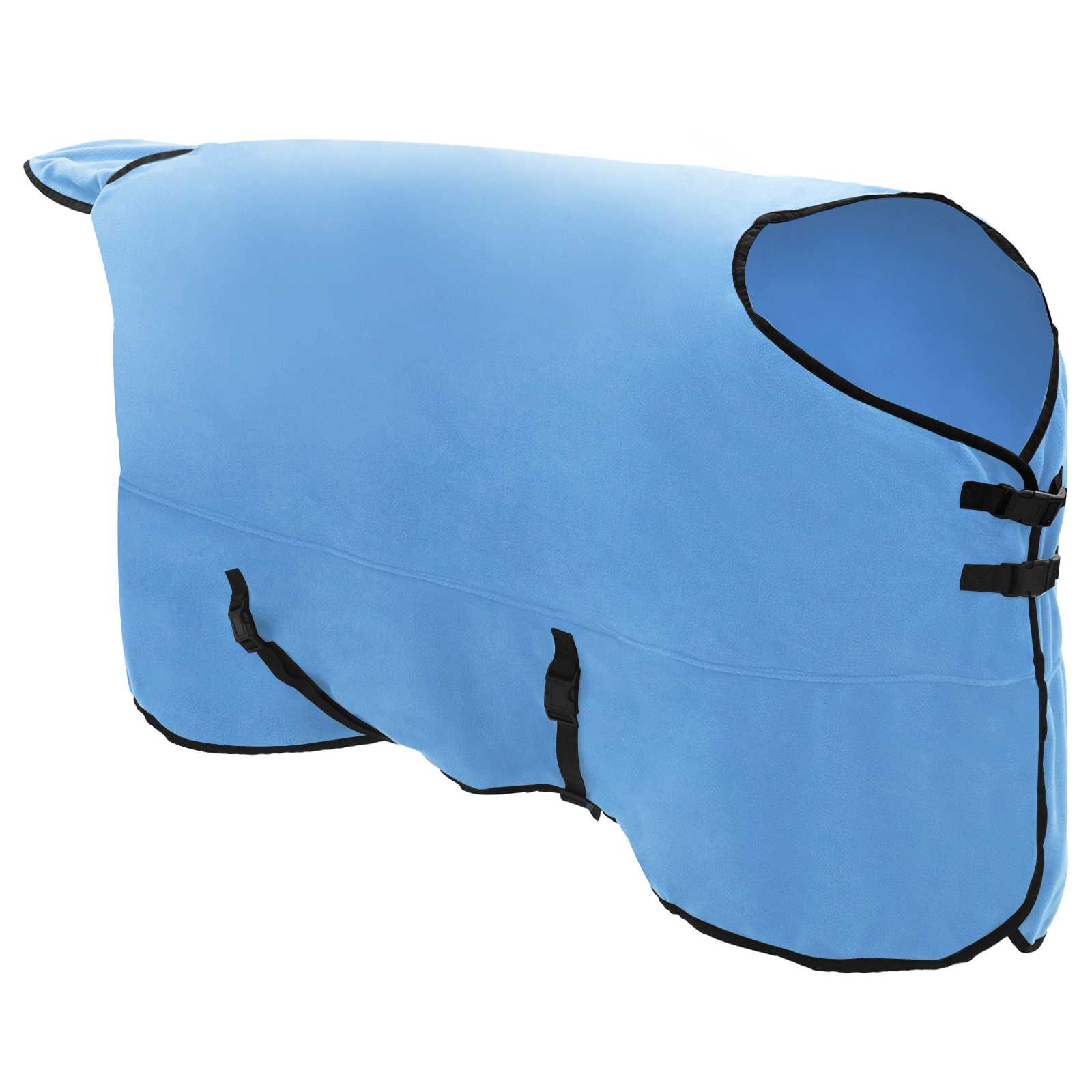 vidaXL Horse Blanket Full Aqua 125 cm Polyester Fleece 3
