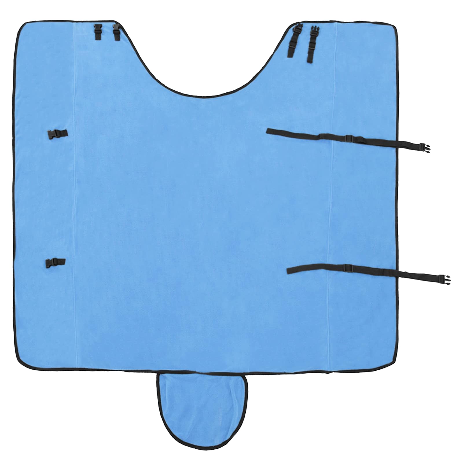 vidaXL Horse Blanket Full Aqua 125 cm Polyester Fleece 5