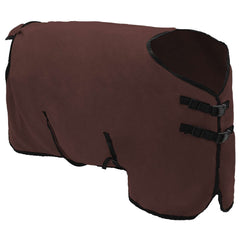 vidaXL Horse Blanket Full Dark Brown 115 cm Polyester Fleece 3