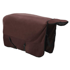 vidaXL Horse Blanket Full Dark Brown 125 cm Polyester Fleece 4