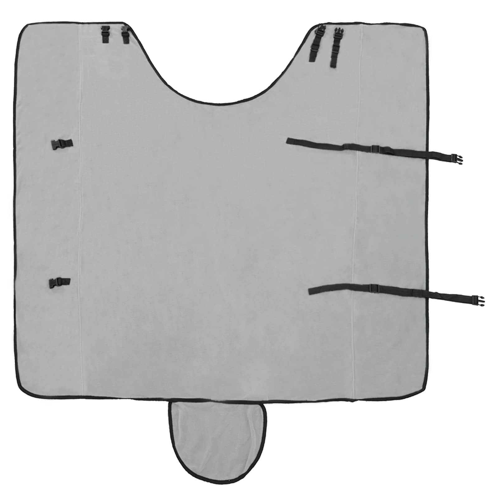 vidaXL Horse Blanket Full Light Grey and Pink 145 cm Polyester Fleece 5